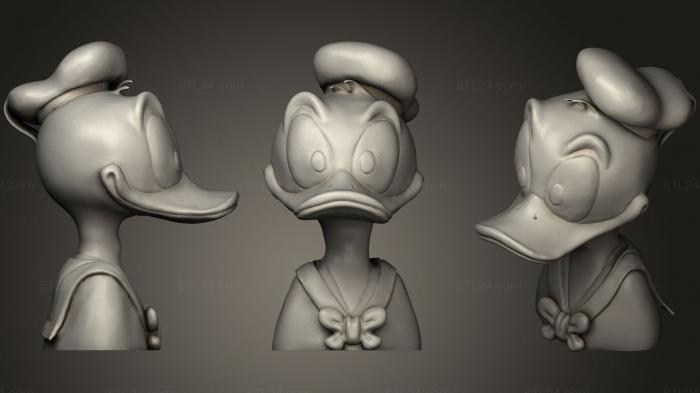 Toys (Donald Duck Bust, TOYS_0523) 3D models for cnc